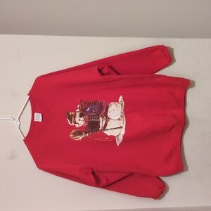 Maze red snowman sweater size XL